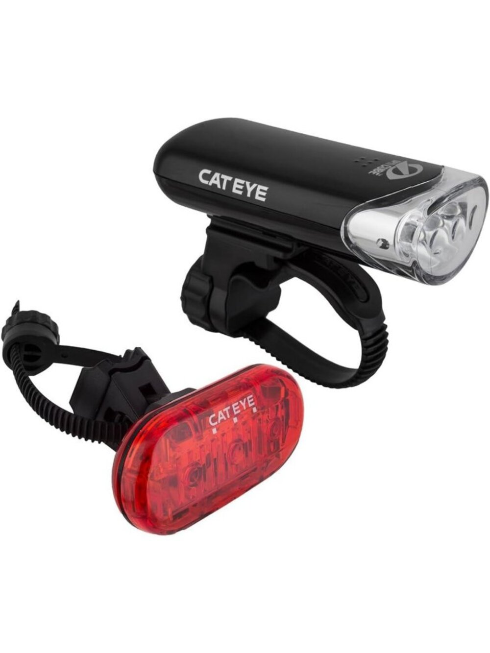 Cat Eye LED Bike Headlight with Optional Rear Tail Light - Bright, Durable, Safe